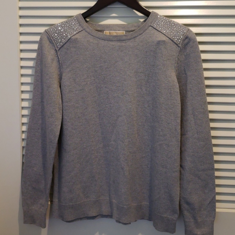 Michael Kors grey long sleeve sweater